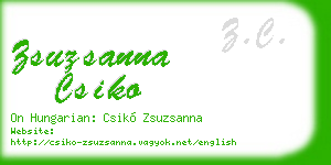 zsuzsanna csiko business card
